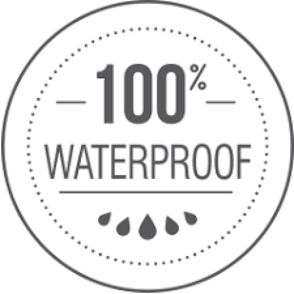 100% waterproof
